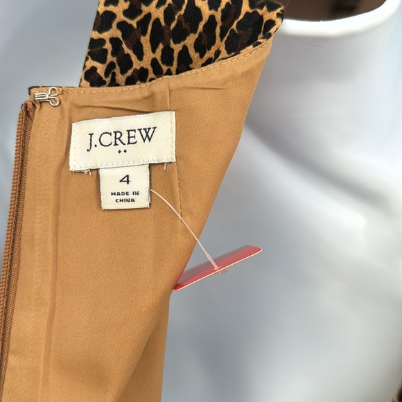 J. Crew Leopard print sheath dress 4 - Picture 4 of 8